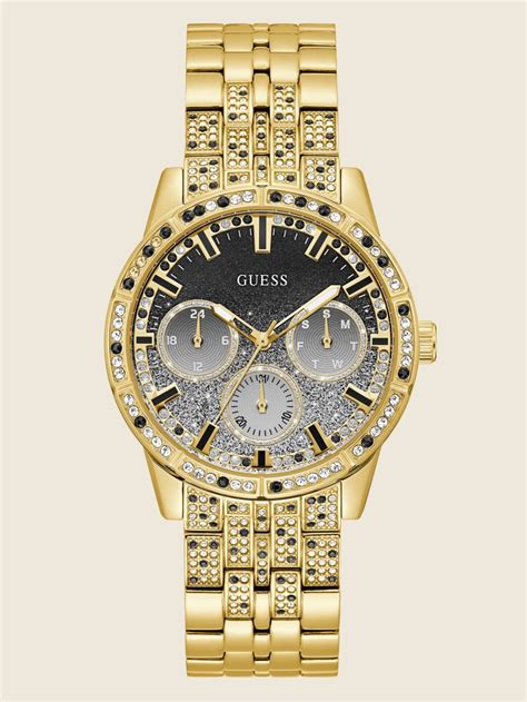 guess watch gold|guess gold tone watch.